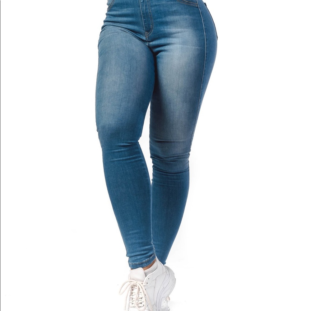 Contour High Waisted Fitjeans Arctic Light - Picture 3 of 5